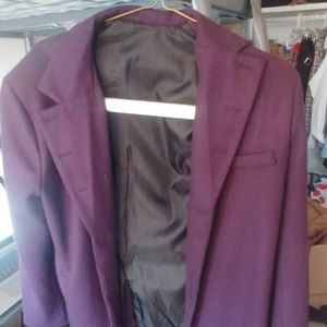 Long purple cosplay coat